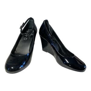 Truflex Women's Black Zolis Tall Wedge Heels 10